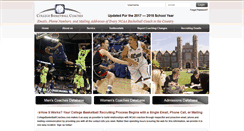 Desktop Screenshot of collegebasketballcoaches.com